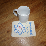 Winter Mug Rug-ITH-5x7