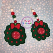 Wreath ITH Candy Cup Holder 2 Sizes