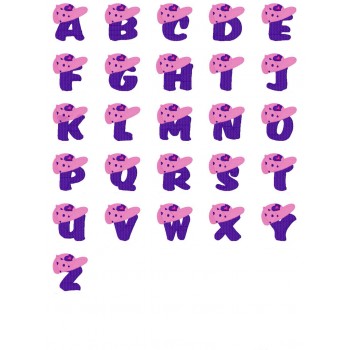 Girls Hat Alphabet