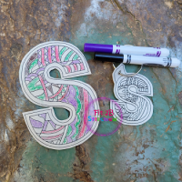 Mandala Alphabet S Dry Erase Coloring ITH