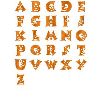 Pumpkin Face Alphabet