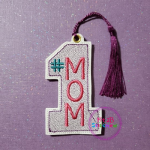 #1 Mom Bookmark ITH