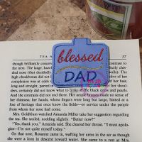 Blessed Dad Magnetic Bookmark ITH
