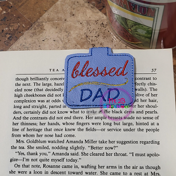 Blessed Dad Magnetic Bookmark ITH