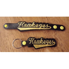 Hawkeyes Snap Bracelet-Key Fob Set ITH