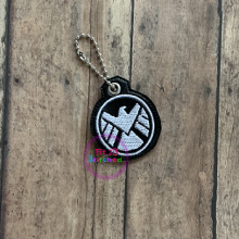 Agent of Shield Zip It Charm ITH