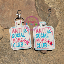 Anti Social Moms Club SnapIt - Taglet Set ITH