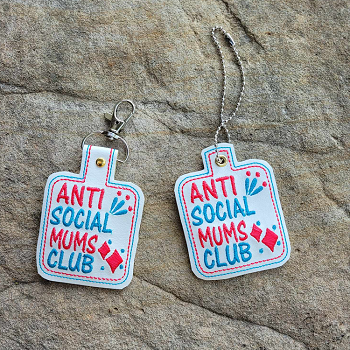 Anti Social Mums Club SnapIt - Taglet Set ITH