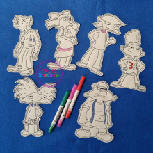 Arnold and Friends Dry Erase Coloring Set ITH
