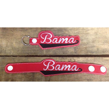 Bama Snap Bracelet-Key Fob Set ITH 