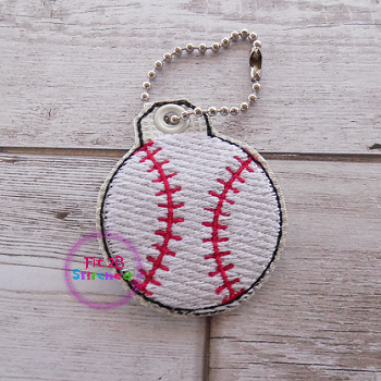 Baseball Zip It Charm ITH