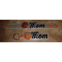 Basketball Mom Snap Bracelet-Key Fob Set ITH
