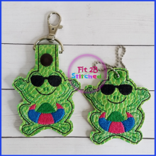 Beach Frog ITH SnapIt–Taglet Set
