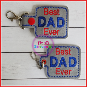 Best Dad Ever ITH SnapIt–Taglet Set