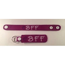 BFF Snap Bracelet-Key Fob Set ITH