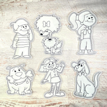 The Big Red Dog and Friends Dry Erase Coloring Set ITH