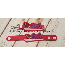 Bills Snap Bracelet-Key Fob Set ITH