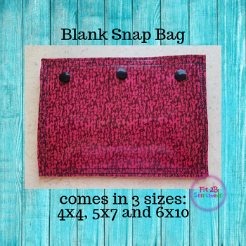 Blank Snap Bag ITH