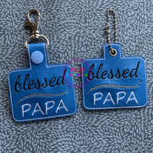 Blessed Papa SnapIt-Taglet Set ITH