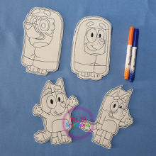 Blue and Friends Dry Erase Coloring Set ITH