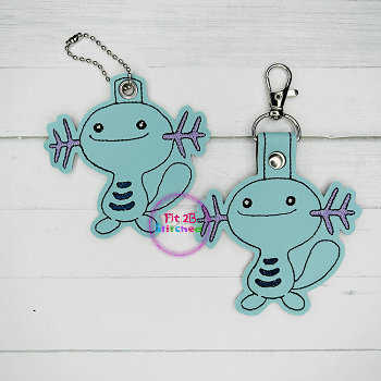 Blue Axolotl Poke SnapIt Taglet Set ITH