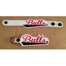 Bulls Snap Bracelet-Key Fob Set ITH