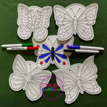 Butterfly Dry Erase Coloring Set ITH
