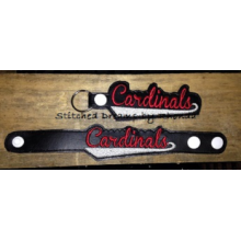 Cardinals Snap Bracelet-Key Fob Set ITH