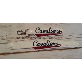 Cavaliers Snap Bracelet-Key Fob Set ITH