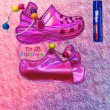 Charm Shoe Lip Balm-Chapstick Holder ITH Outline