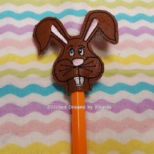 Chocolate Bunny Pencil Pal