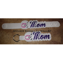 Choir Mom Snap Bracelet-Key Fob Set ITH