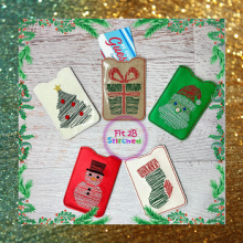 Christmas Scribbly Gift Card Holder Set ITH