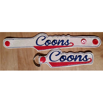 Coons Snap Bracelet-Key Fob Set ITH