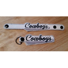 Cowboys Snap Bracelet-Key Fob Set ITH
