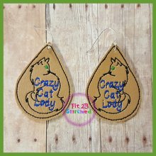 Crazy Cat Lady ITH Earring Set