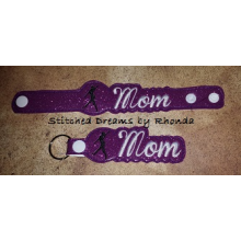 Dance Mom 2 Snap Bracelet-Key Fob Set ITH