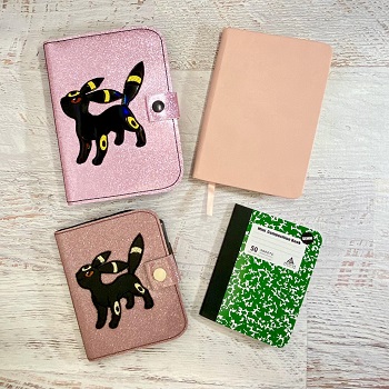 Dark Eeveelution  Applique Poke Notebook Cover 2 Sizes