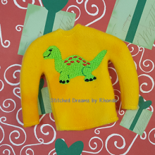 Dinosaur Elf Shirt ITH