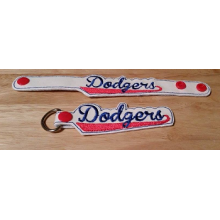 Dodgers Snap Bracelet-Key Fob Set ITH