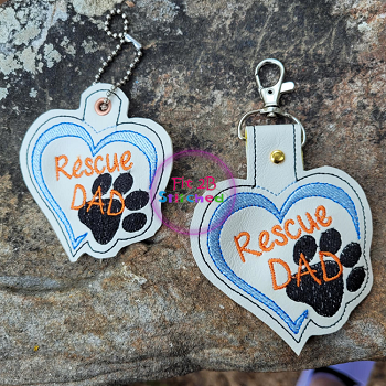 Dog Rescue Dad SnapIt - Taglet Set ITH