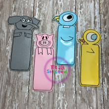 Elephant, Pigeon, Piggie and Duckling Bookmark Set