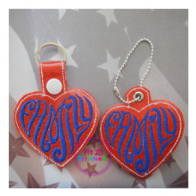 Family Heart Shape ITH Snap-It and Taglet Set