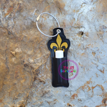 Fleur de Lis Lip Balm Chapstick Holder ITH