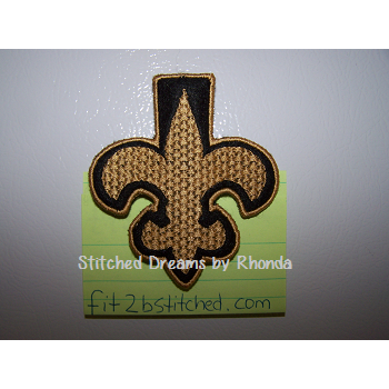 Fleur de Lis Memo Clip ITH