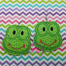 Frog Face ITH Earring Set  