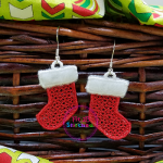 FSL Christmas Stocking Earring Set ITH