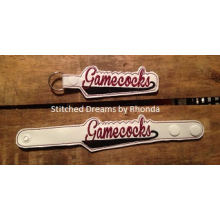 Gamecocks Snap Bracelet-Key Fob Set ITH 