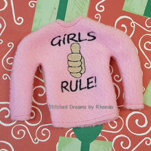 Girls Rule Elf Shirt ITH
