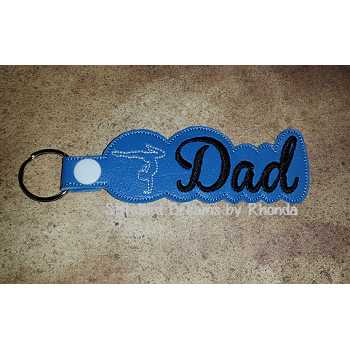 Gymnastics Dad Key Fob ITH